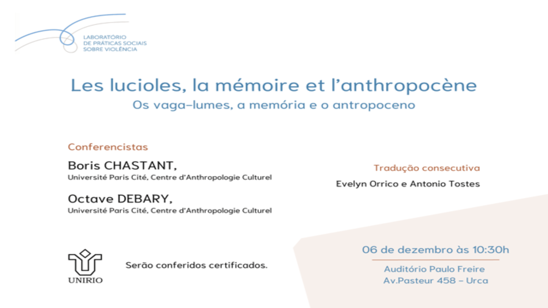 Programme de la conférence
