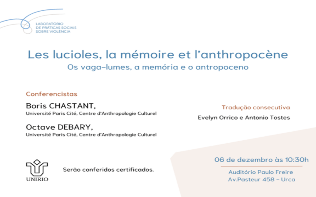 Conférence | Les lucioles, la mémoire et l’anthropocène
